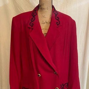 Vintage Kasper ASL women's long jacket size 20 NWT